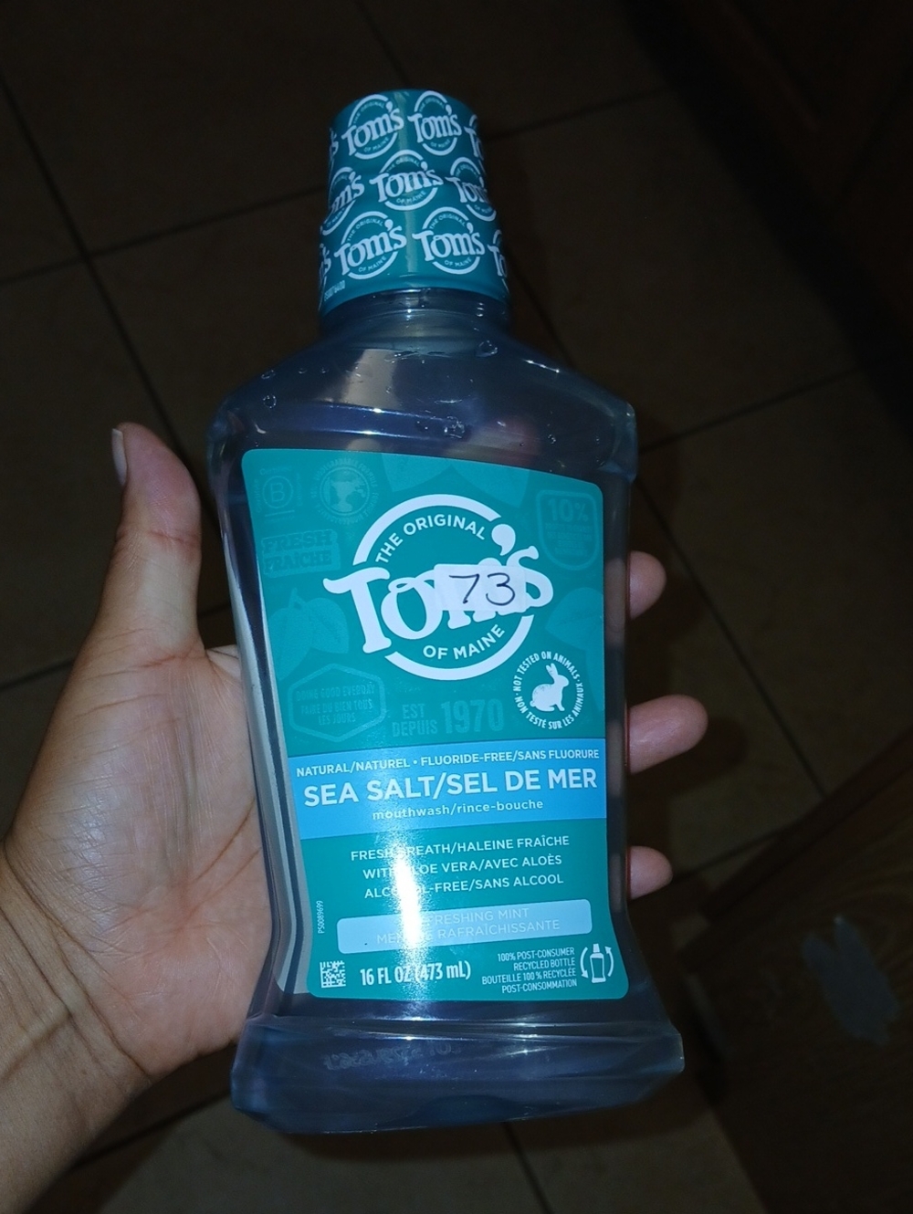 #SeaSalt #Mouthwash — #Natural #FreshBreath (Teal)